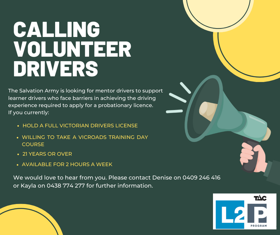 L2P volunteer flyer