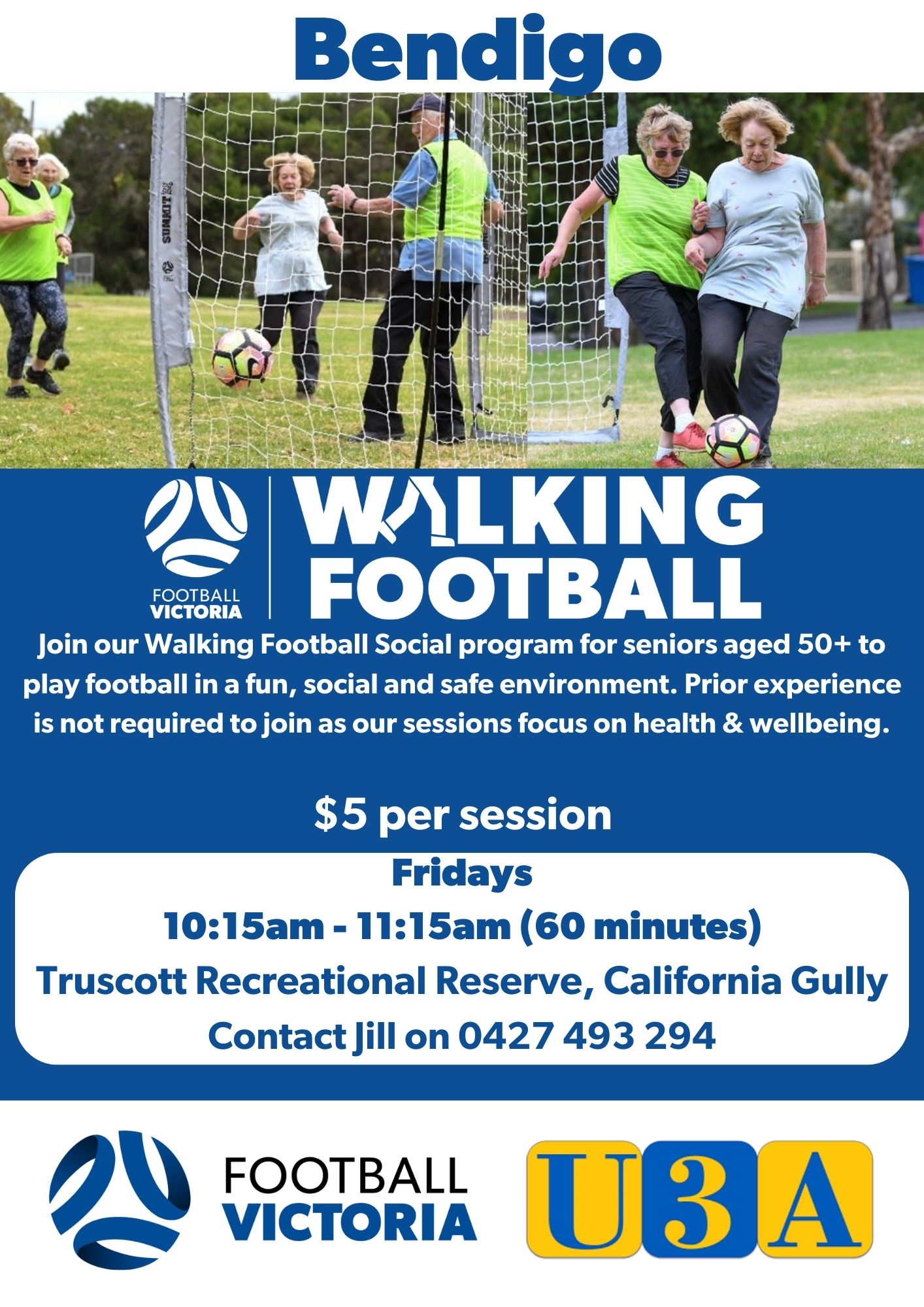 Walking Football Flyer