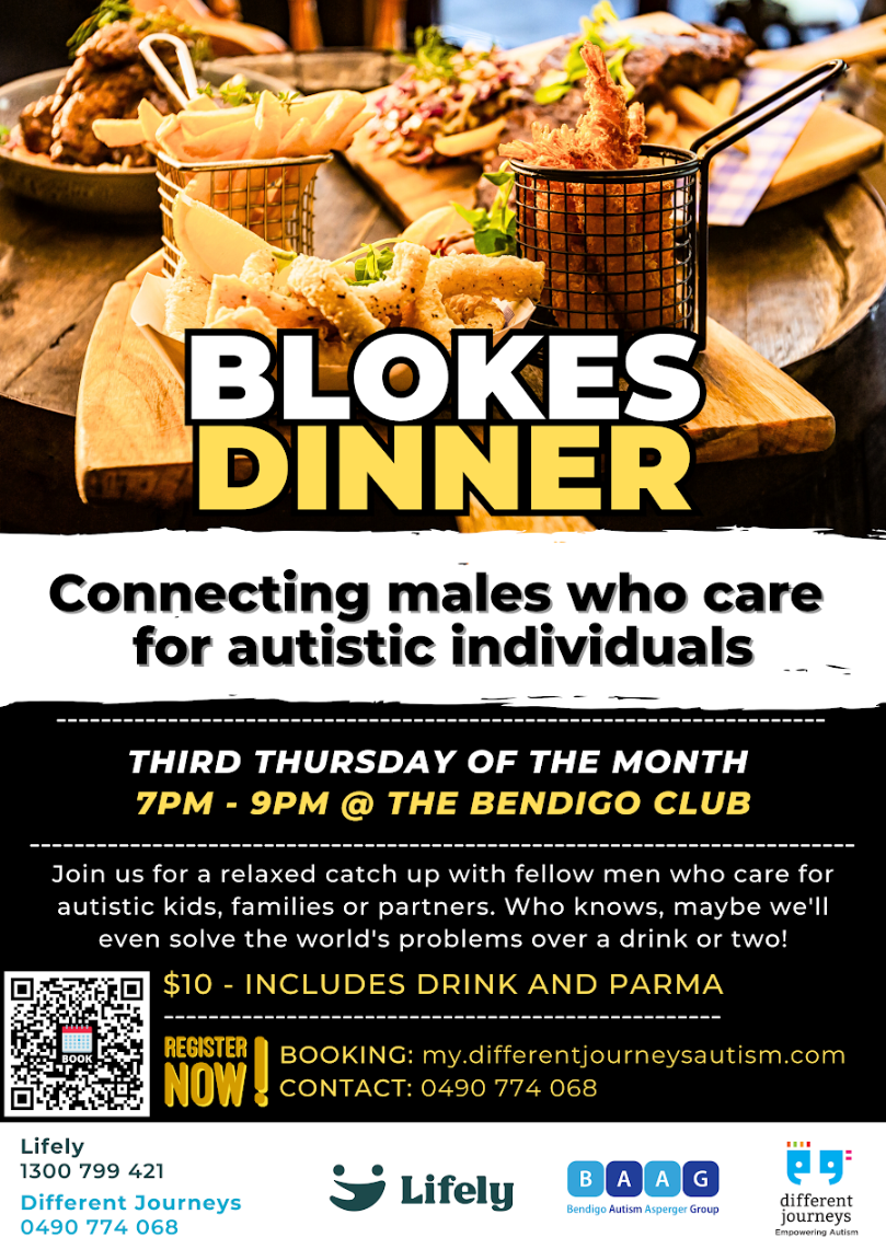 Blokes dinner flyer